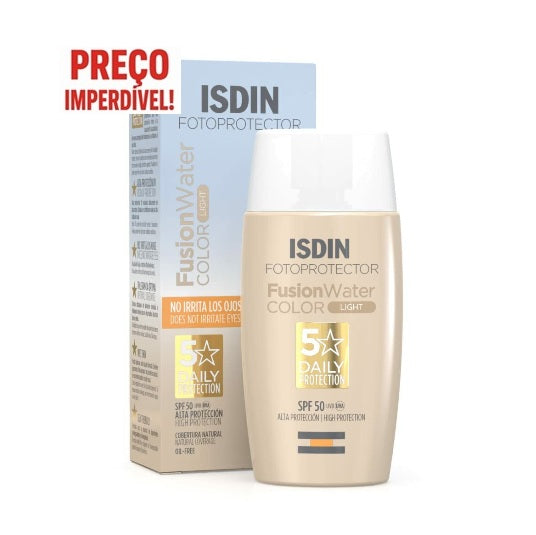 *ISDIN Protetor Solar Fusion Water Color Light SPF50 50 ml